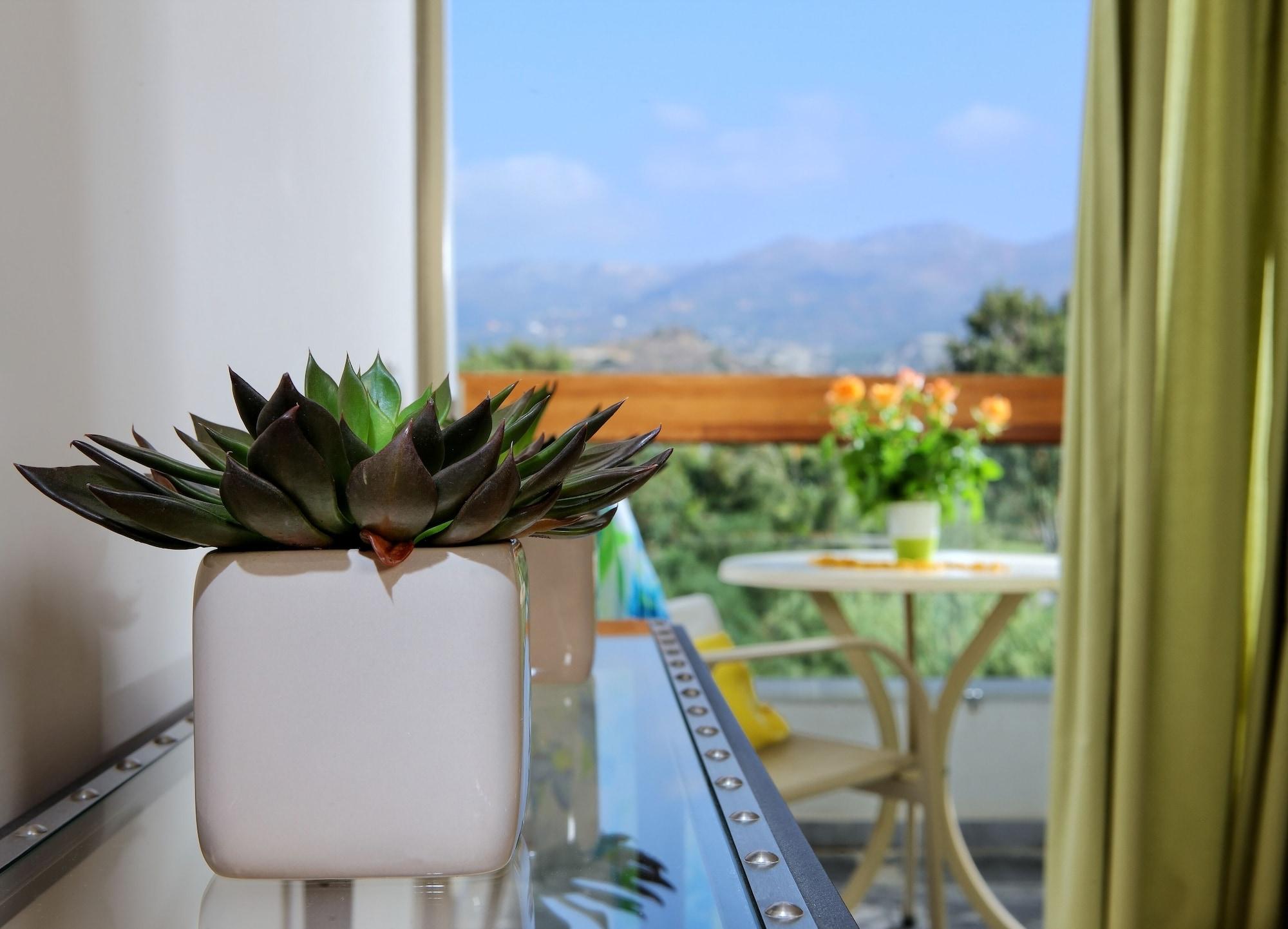 Sitia Beach City Resort & Spa Esterno foto A smart planter